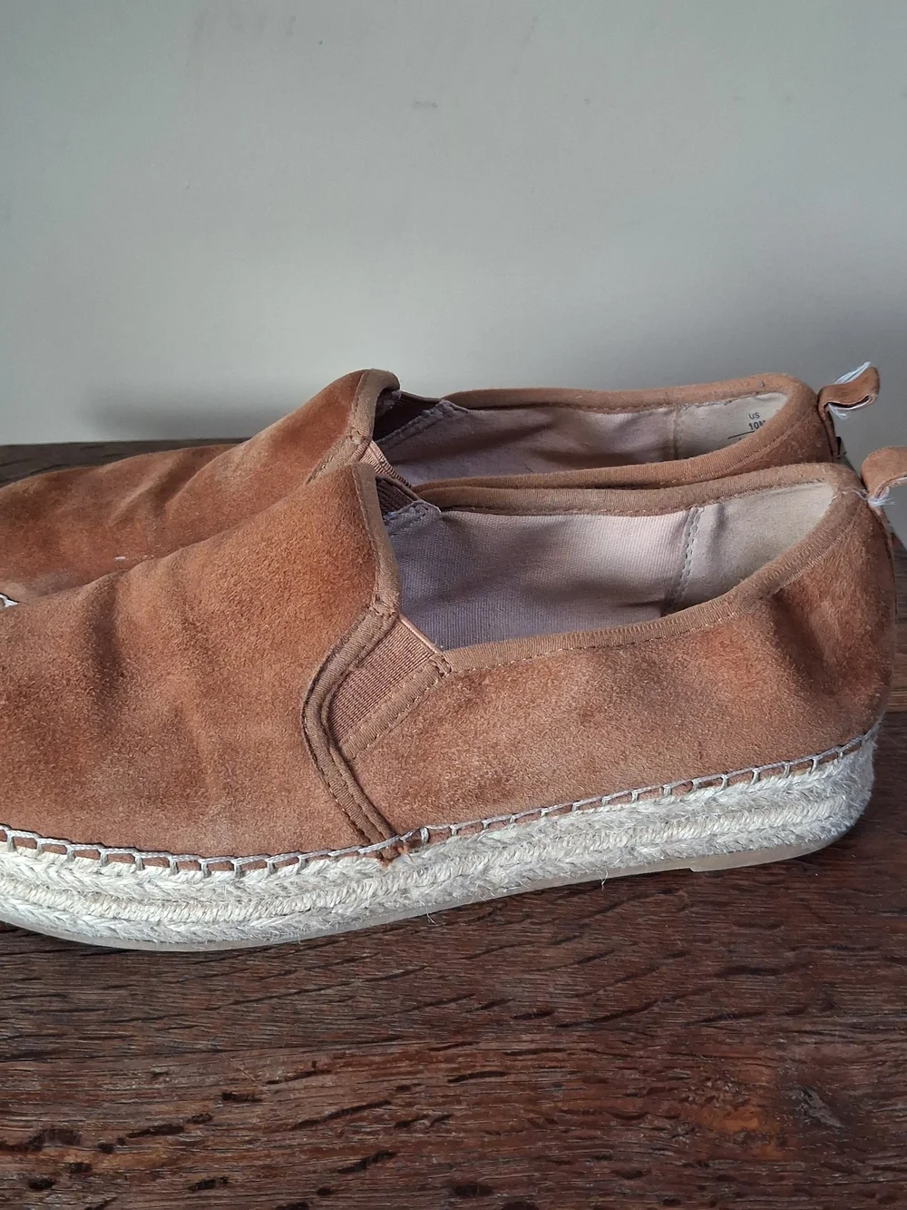 Sam Edelman Tan Carrin Espadrille Platform Slip On Shoe; Size 10